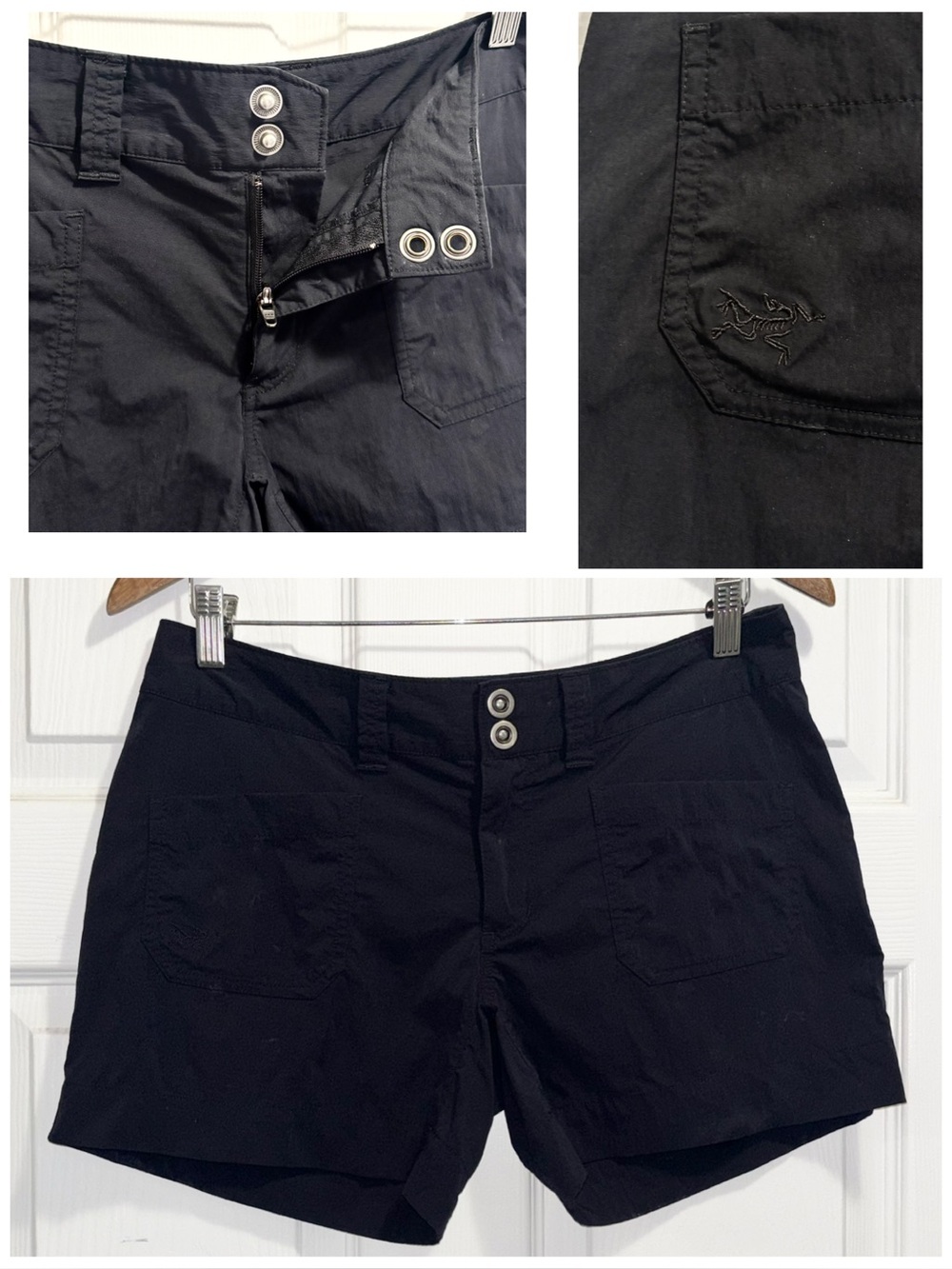 Arc’teryx Black Nylon Hiking Shorts Arcteryx Lightweight Women’s Shorts Size 6